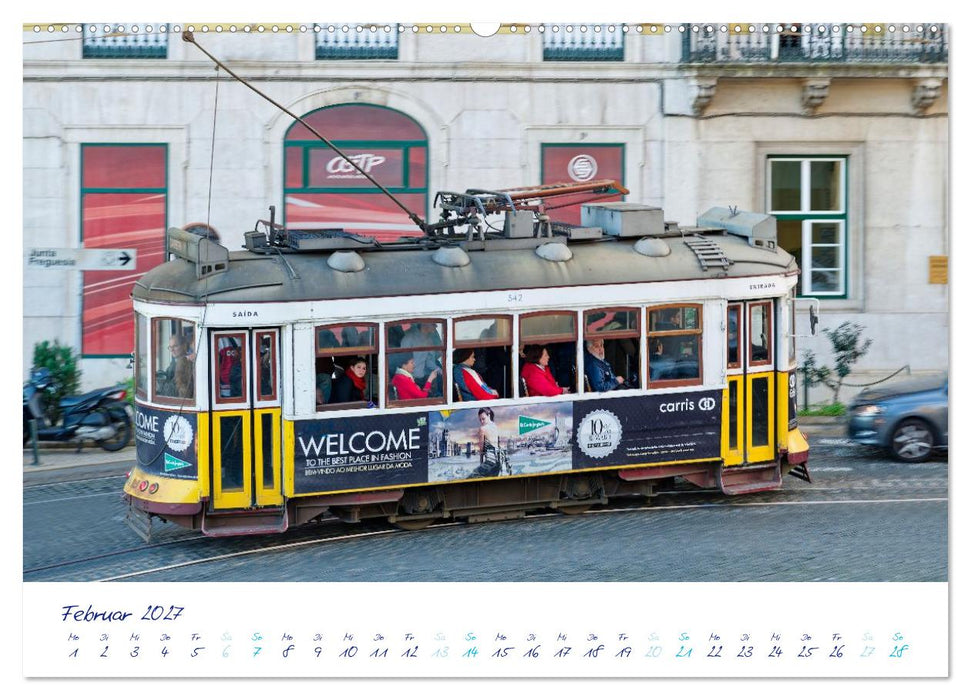 Lissabon per Tram (CALVENDO Wandkalender 2027)