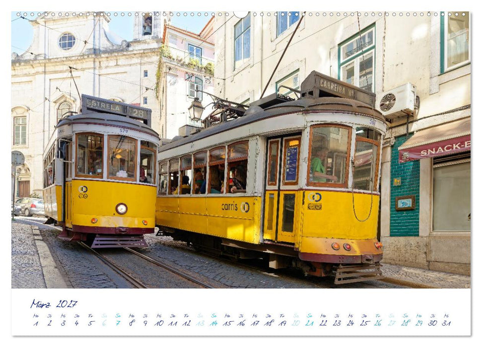 Lissabon per Tram (CALVENDO Wandkalender 2027)