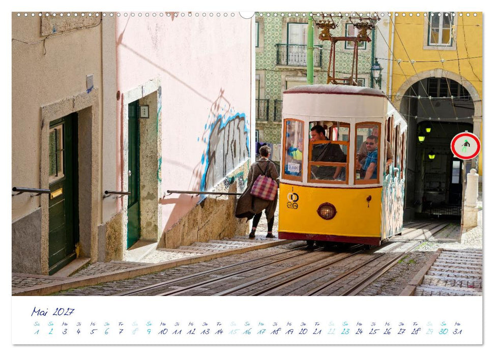 Lissabon per Tram (CALVENDO Wandkalender 2027)