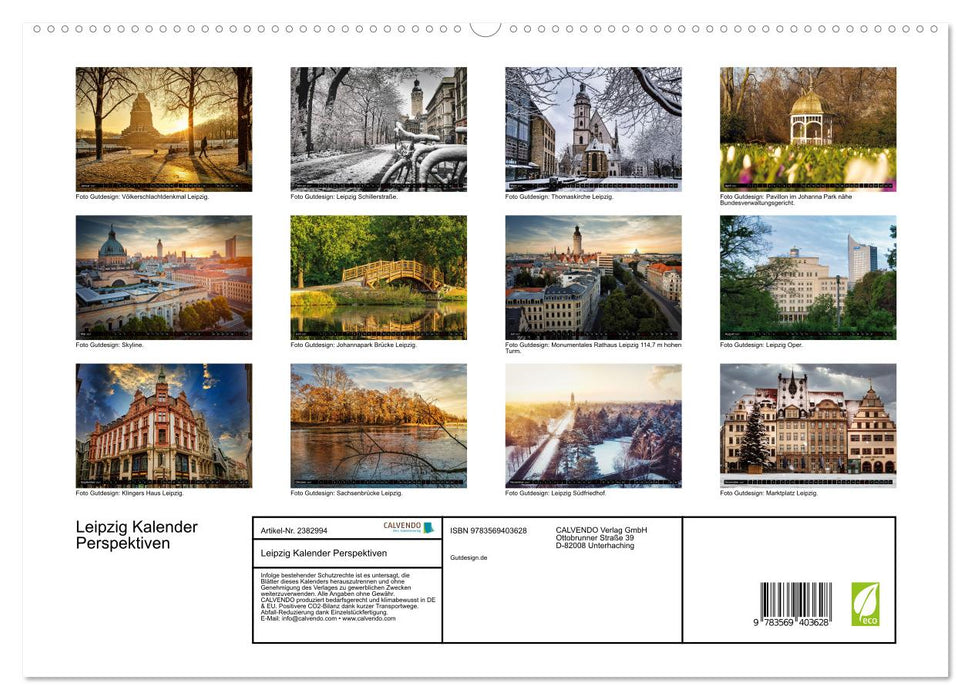 Leipzig Kalender Perspektiven (CALVENDO Premium Wandkalender 2027)