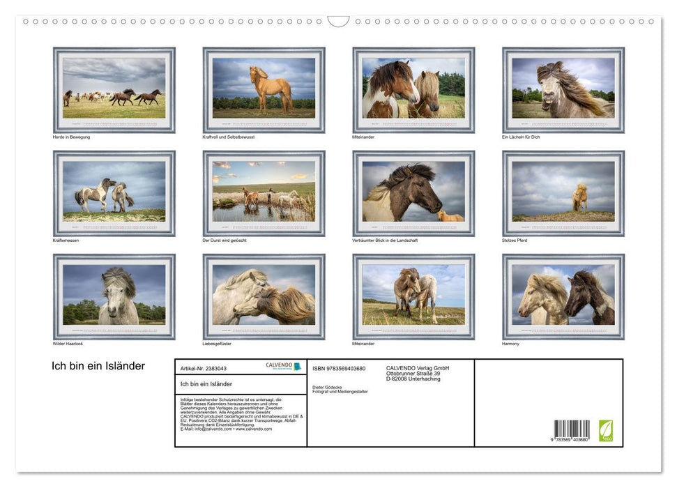 Ich bin ein Isländer (CALVENDO Wandkalender 2027)
