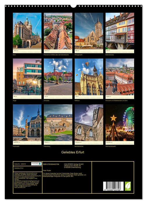 Geliebtes Erfurt (CALVENDO Premium Wandkalender 2027)