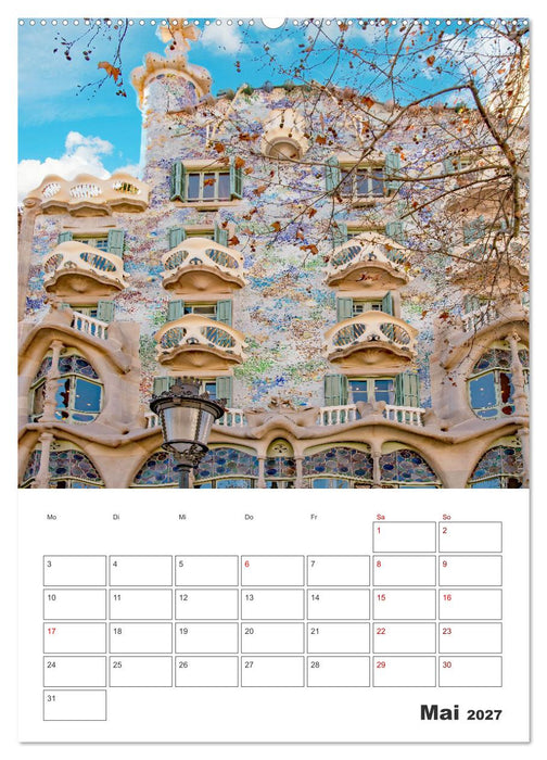 Barcelona - Urlaubsplaner (CALVENDO Wandkalender 2027)