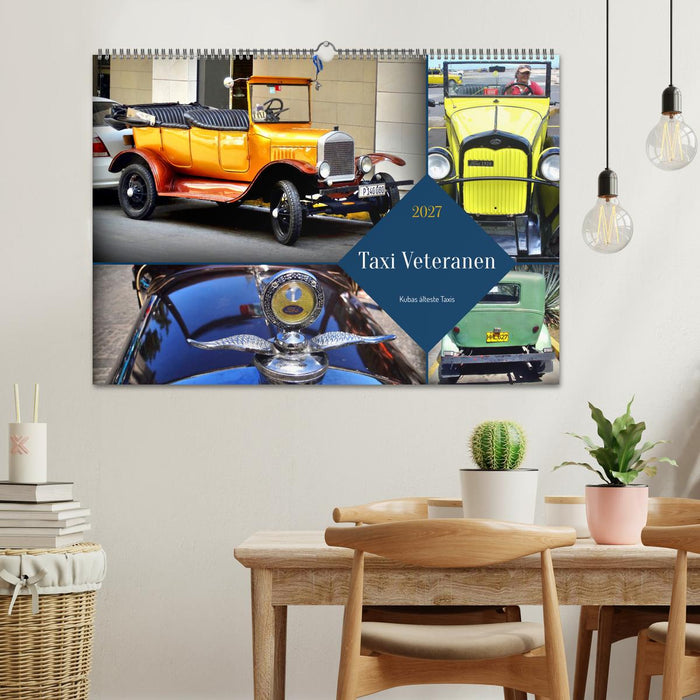 Taxi Veteranen - Kubas älteste Taxis (CALVENDO Wandkalender 2027)