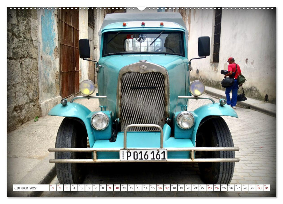 Taxi Veteranen - Kubas älteste Taxis (CALVENDO Wandkalender 2027)