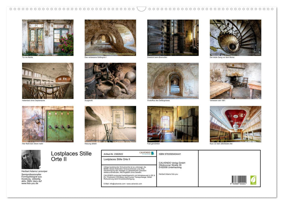 Lostplaces Stille Orte II (CALVENDO Wandkalender 2027)