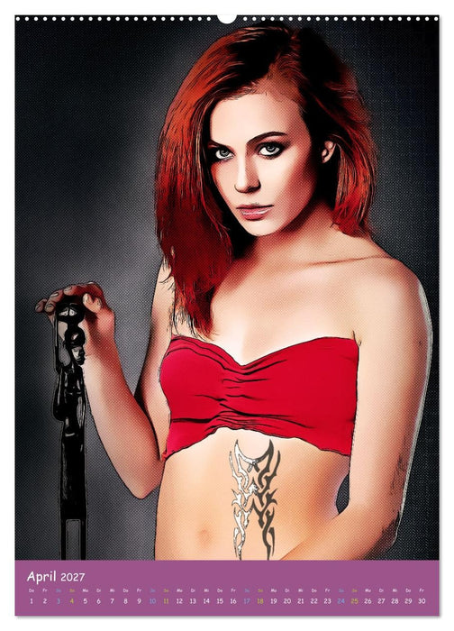 Tattoo Girls - Artwork (CALVENDO Wandkalender 2027)