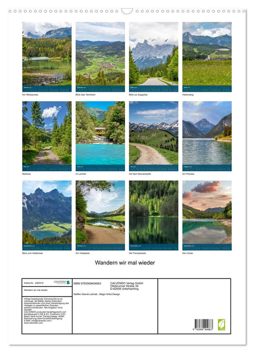 Wandern wir mal wieder (CALVENDO Wandkalender 2027)