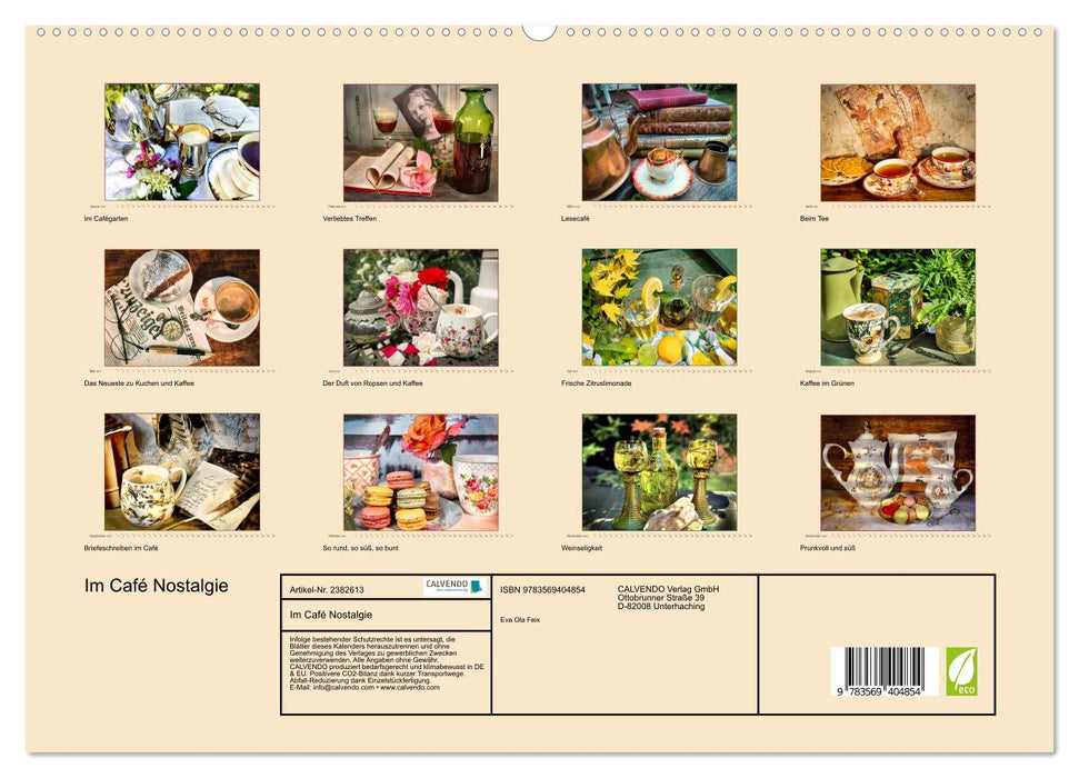 Im Café Nostalgie (CALVENDO Premium Wandkalender 2027)