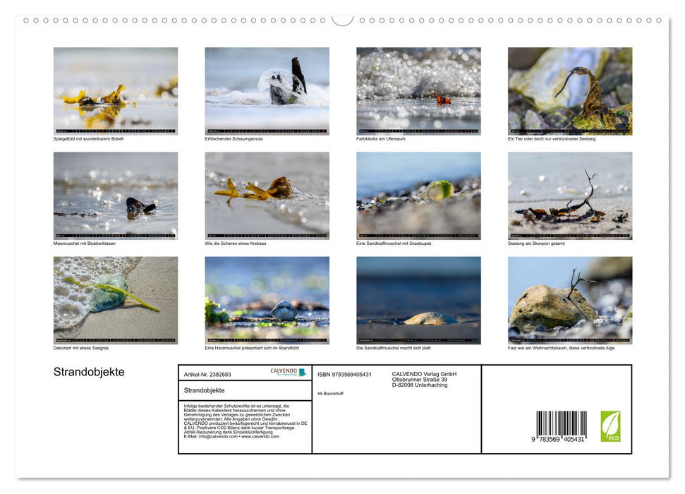 Strandobjekte (CALVENDO Premium Wandkalender 2027)