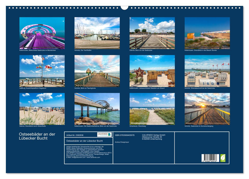 Ostseebäder an der Lübecker Bucht (CALVENDO Wandkalender 2027)