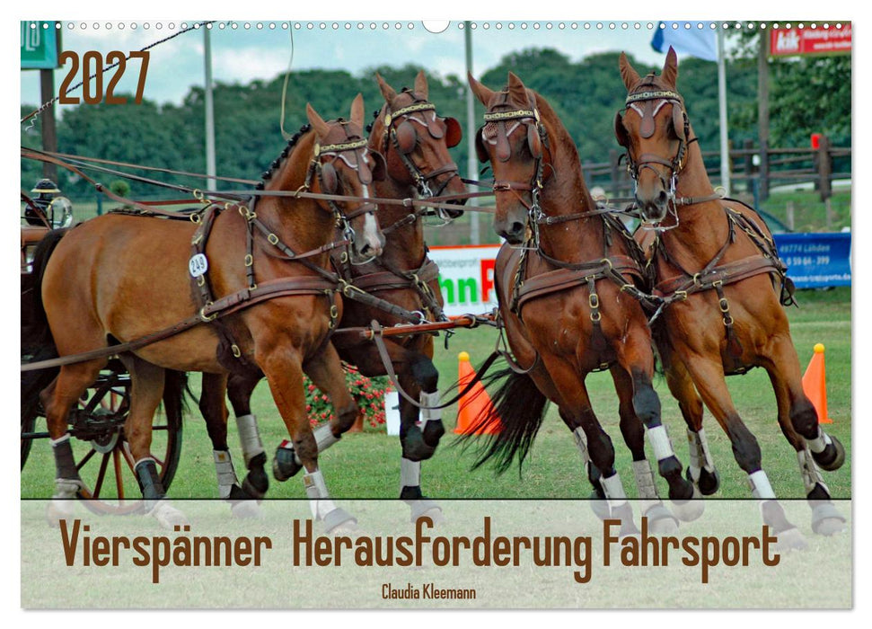 Vierspänner Herausforderung Fahrsport (CALVENDO Wandkalender 2027)