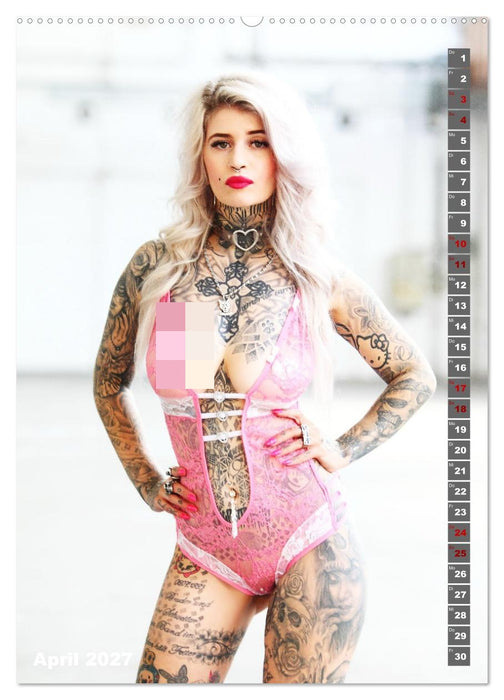 Beauty Tattoo Girls 2027 (CALVENDO Wandkalender 2027)