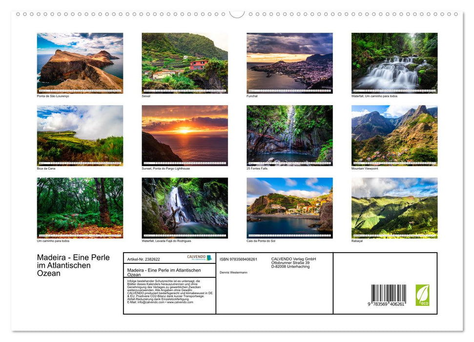 Madeira - Eine Perle im Atlantischen Ozean (CALVENDO Premium Wandkalender 2027)