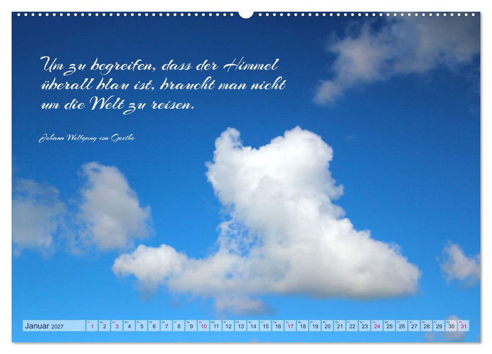 Die Wolken: "Schauspieler der Lüfte" (CALVENDO Premium Wandkalender 2027)