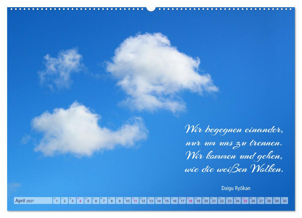 Die Wolken: "Schauspieler der Lüfte" (CALVENDO Premium Wandkalender 2027)