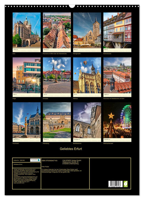 Geliebtes Erfurt (CALVENDO Wandkalender 2027)
