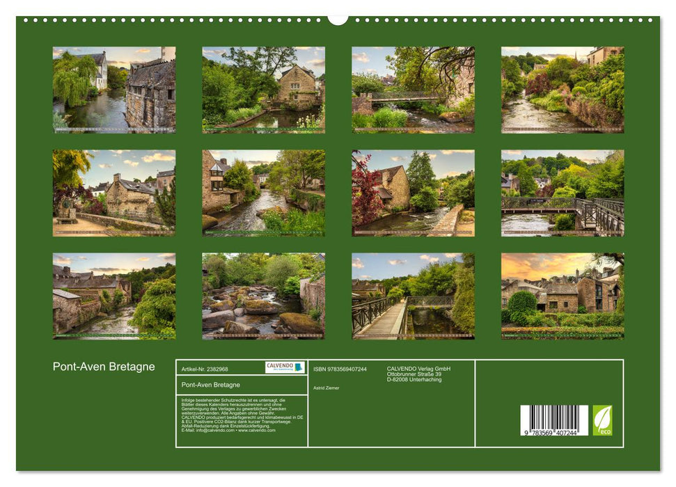 Pont-Aven Bretagne (CALVENDO Premium Wandkalender 2027)