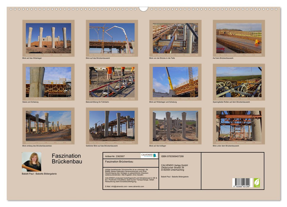 Faszination Brückenbau (CALVENDO Wandkalender 2027)