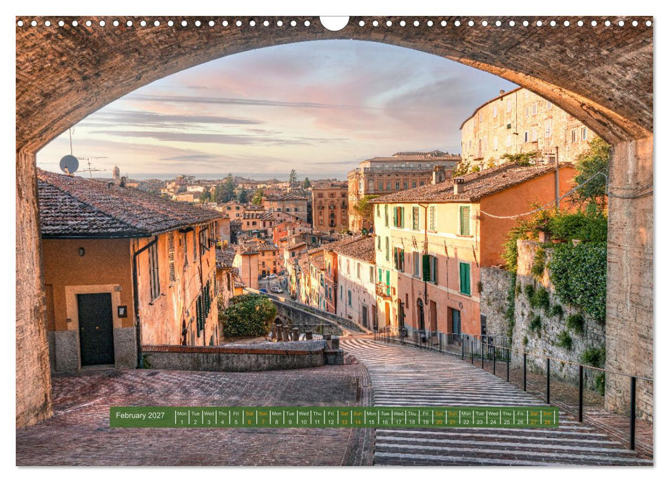 Umbria The green heart of Italy (CALVENDO Monthly Calendar 2027)