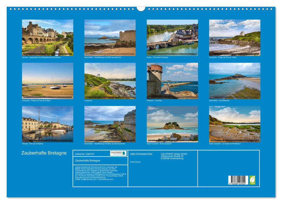 Zauberhafte Bretagne (CALVENDO Wandkalender 2027)