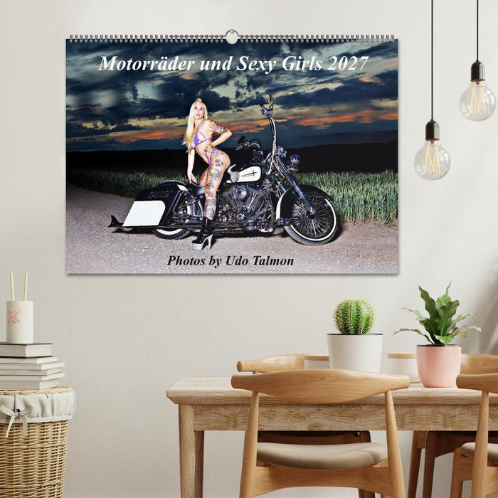 Motorräder und Sexy Girls (CALVENDO Wandkalender 2027)