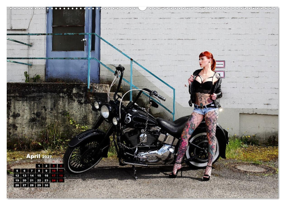 Motorräder und Sexy Girls (CALVENDO Wandkalender 2027)