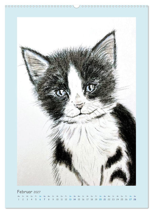 PortraiTierART Samtpfötchen (CALVENDO Wandkalender 2027)