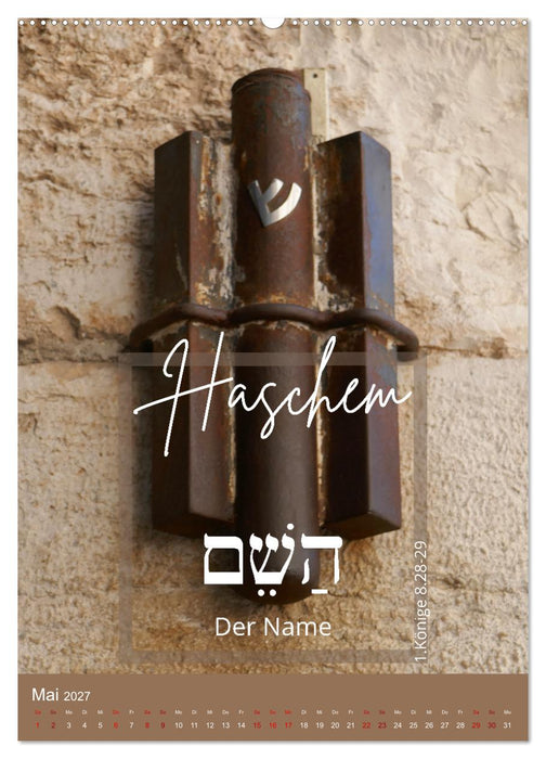 Israel und hebräische Namen Gottes (CALVENDO Premium Wandkalender 2027)