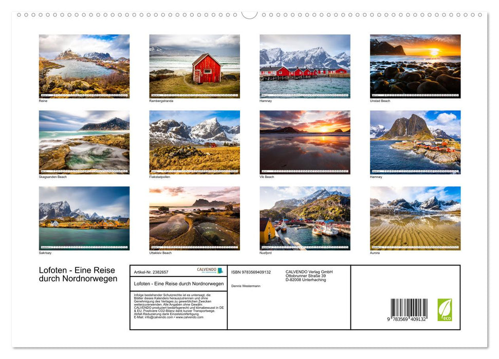 Lofoten - Eine Reise durch Nordnorwegen (CALVENDO Premium Wandkalender 2027)