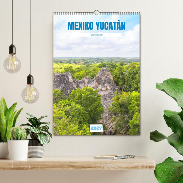 Mexiko Yucatán Terminplaner (CALVENDO Wandkalender 2027)