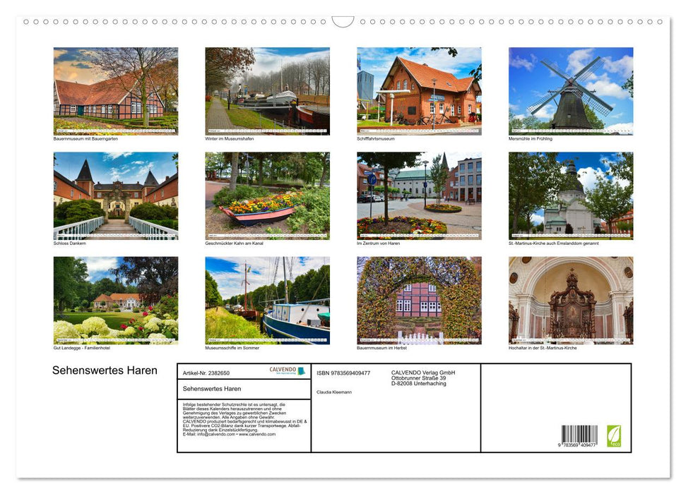 Sehenswertes Haren (CALVENDO Wandkalender 2027)
