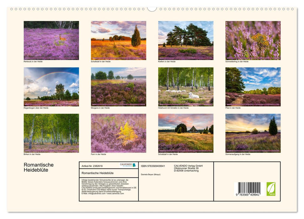 Romantische Heideblüte (CALVENDO Premium Wandkalender 2027)