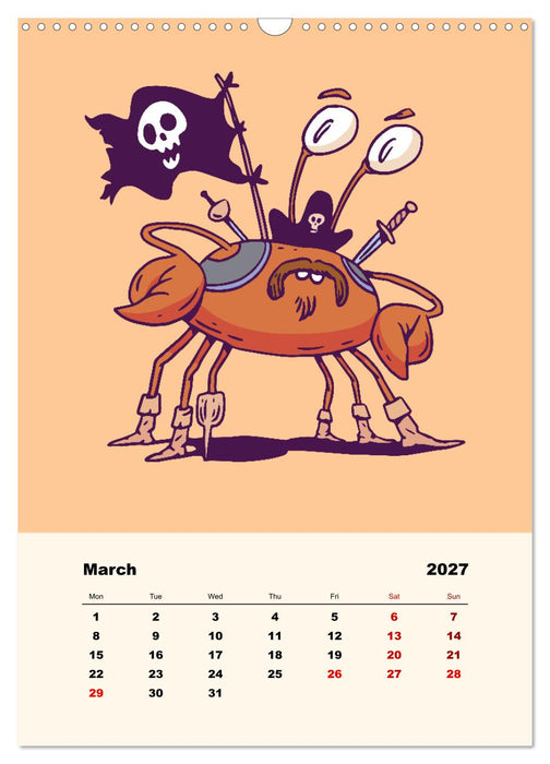 The Funny Pirates (CALVENDO Monthly Calendar 2027)