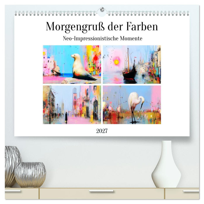 Morgengruß der Farben. Neo-Impressionistische Momente (CALVENDO Premium Wandkalender 2027)
