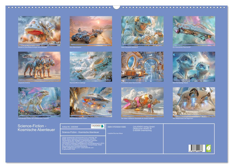 Science-Fiction - Kosmische Abenteuer (CALVENDO Wandkalender 2027)