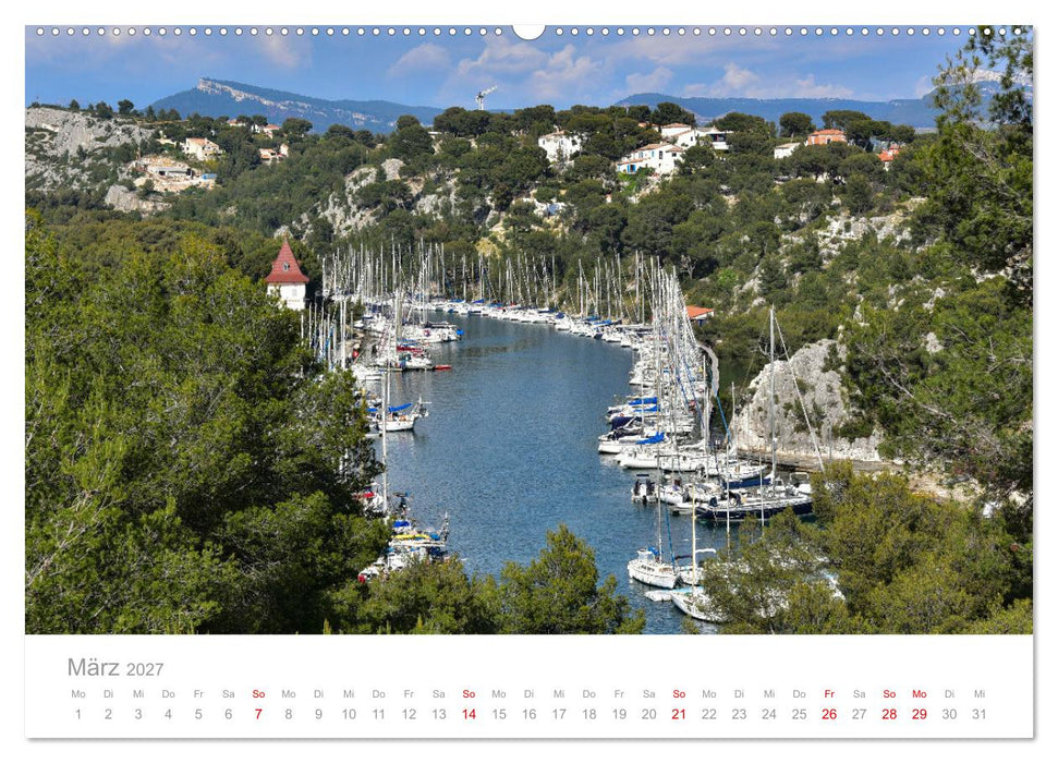 Cassis und die Calanques von Marseille (CALVENDO Premium Wandkalender 2027)