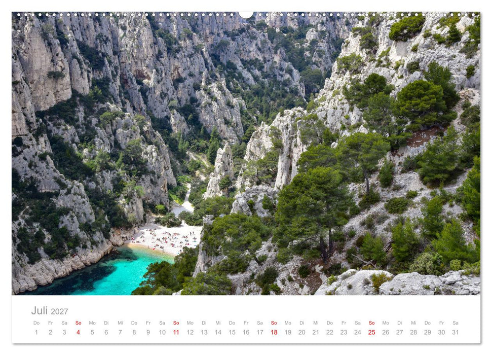 Cassis und die Calanques von Marseille (CALVENDO Premium Wandkalender 2027)