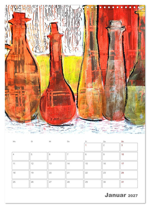 Oase der Stille - Ruhe finden in malerischen Stillleben (CALVENDO Wandkalender 2027)