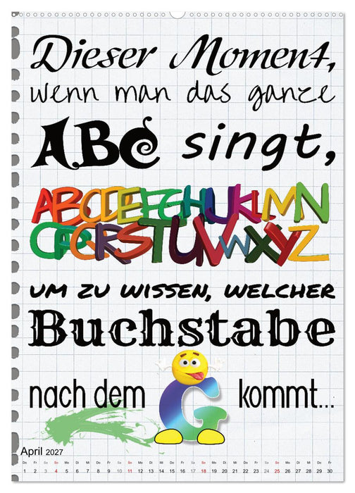 Schüler-Sprüche (CALVENDO Wandkalender 2027)