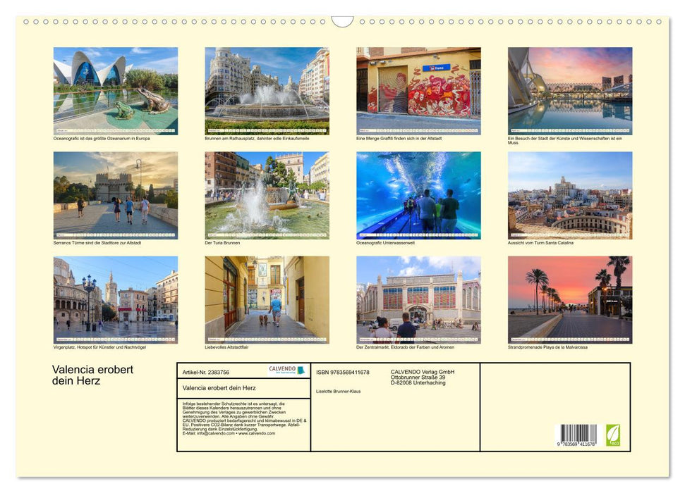 Valencia erobert dein Herz (CALVENDO Wandkalender 2027)
