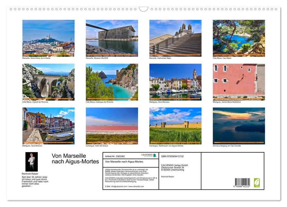 Von Marseille nach Aigus-Mortes (CALVENDO Wandkalender 2027)