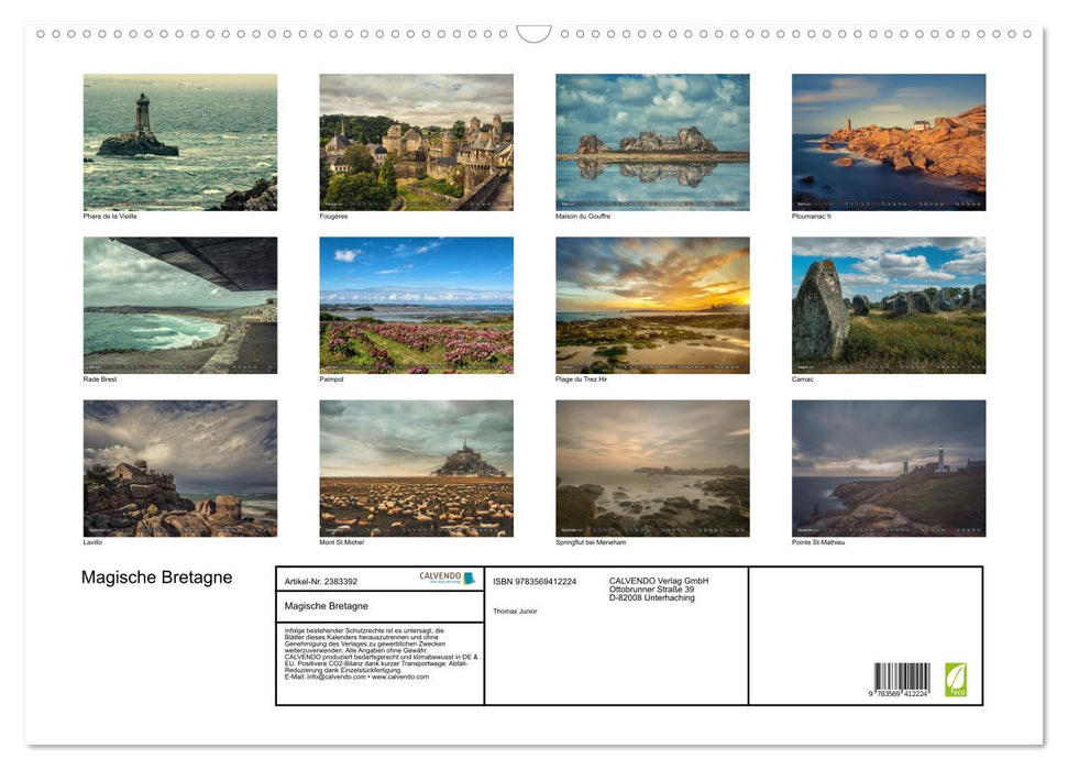Magische Bretagne (CALVENDO Wandkalender 2027)
