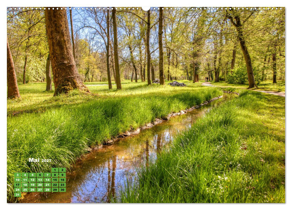 Park Schönbusch Aschaffenburg (CALVENDO Premium Wandkalender 2027)