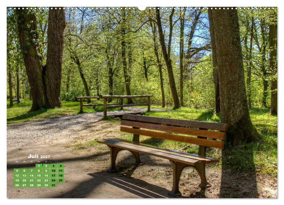 Park Schönbusch Aschaffenburg (CALVENDO Premium Wandkalender 2027)