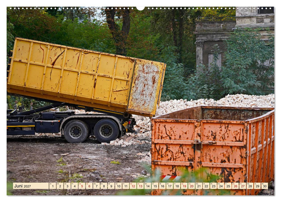 Auf der Großbaustelle (CALVENDO Premium Wandkalender 2027)