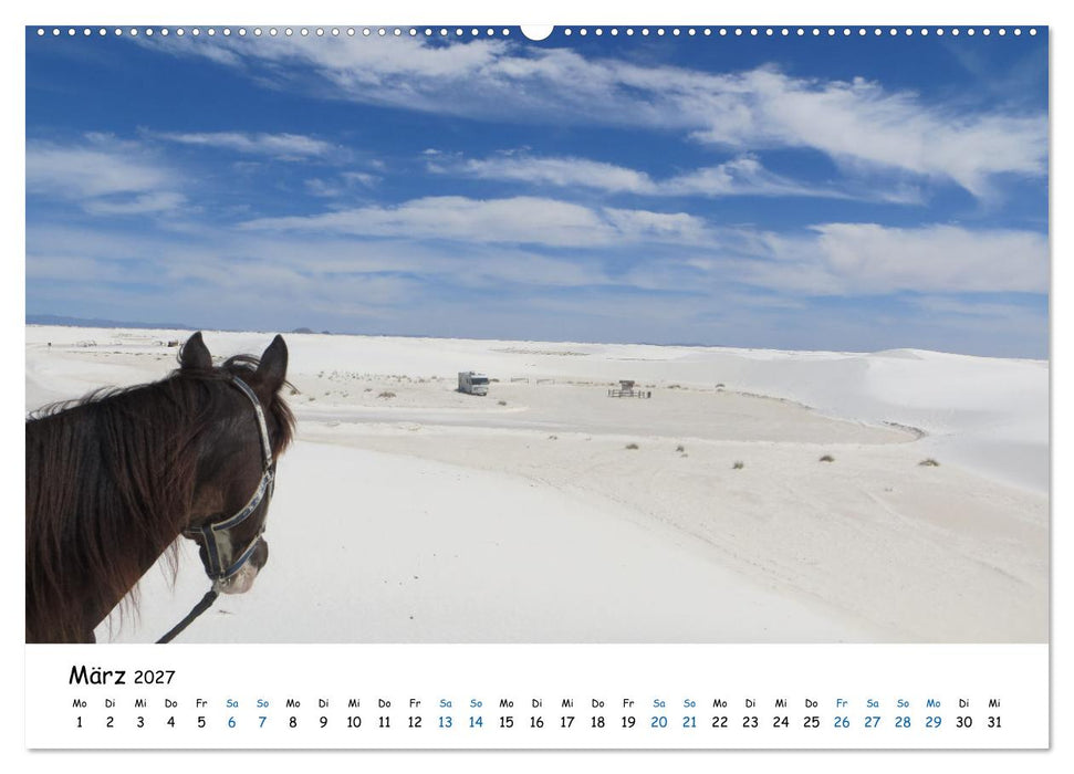 Abenteuer Pferd - Ritte durch die Wüsten und Canyons der USA (CALVENDO Wandkalender 2027)