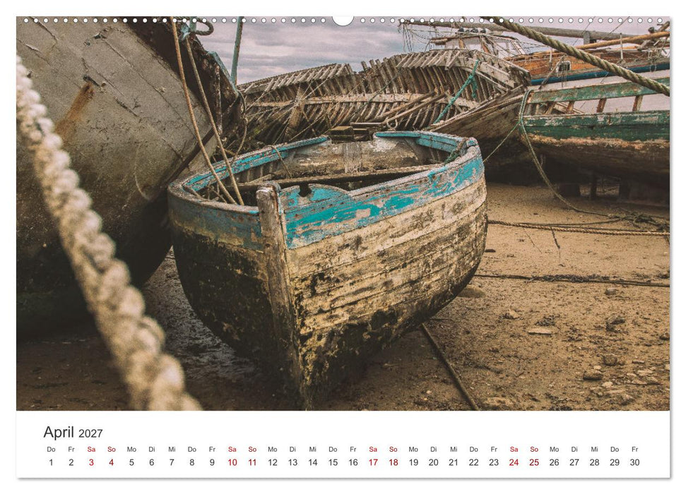 Gestrandet - Schiffswracks in der Bretagne (CALVENDO Premium Wandkalender 2027)