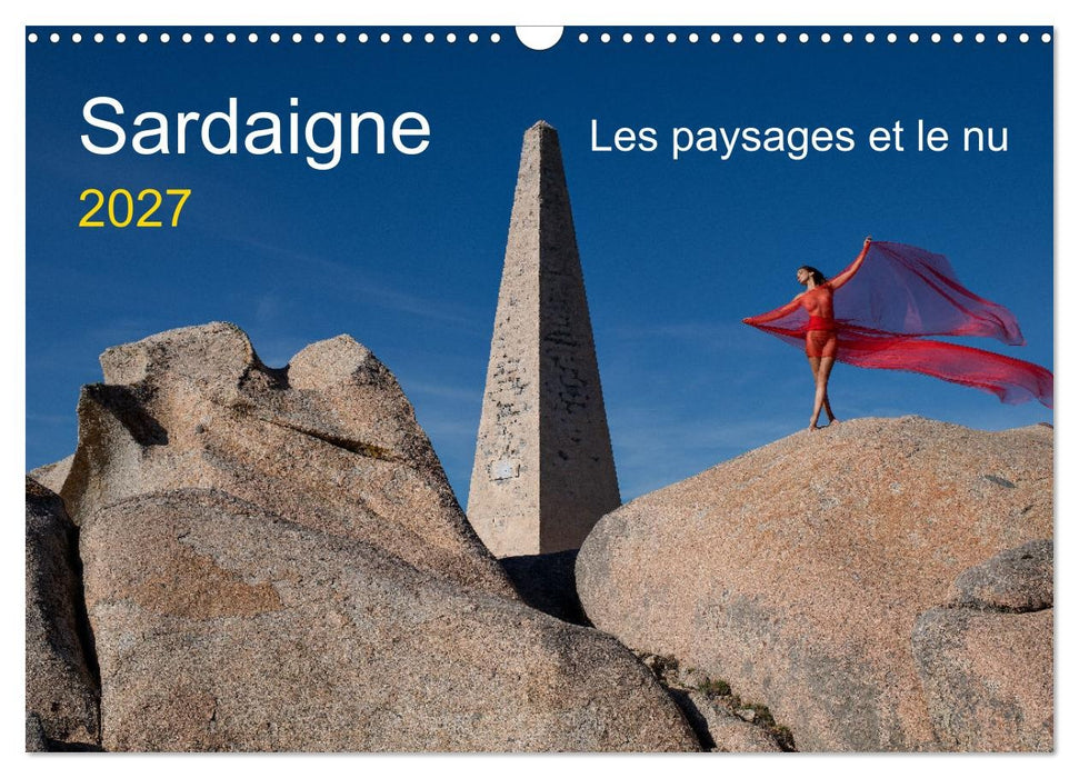 Sardaigne - Les paysages et le nu (CALVENDO Calendrier mensuel 2027)