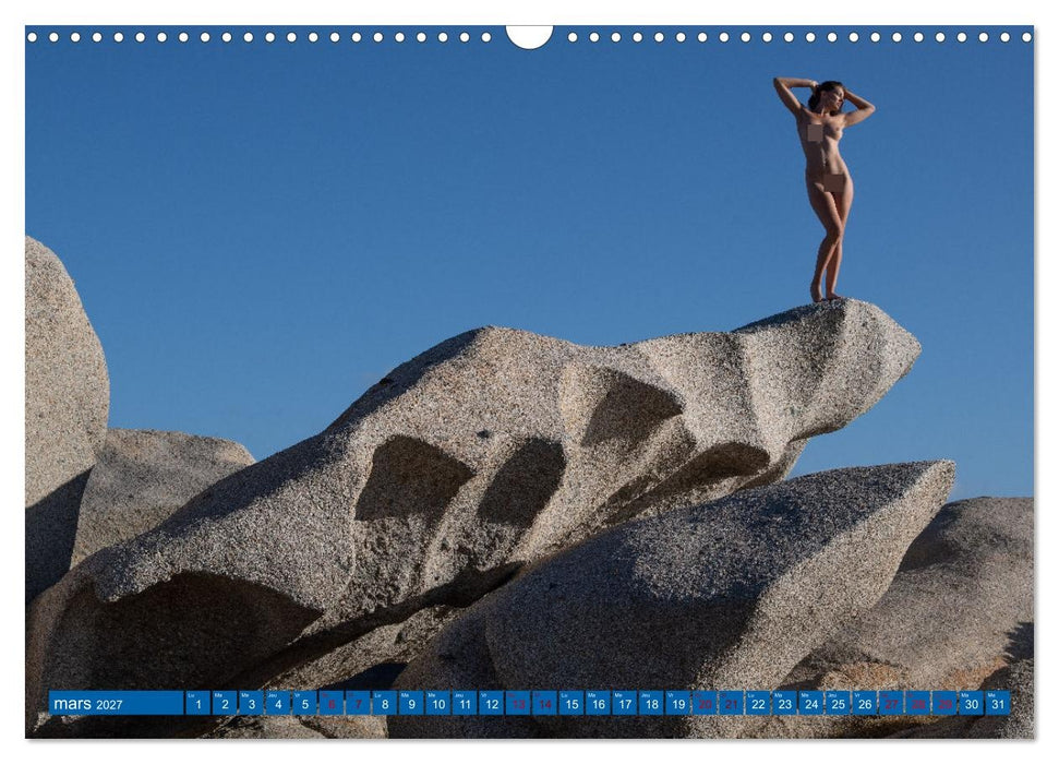 Sardaigne - Les paysages et le nu (CALVENDO Calendrier mensuel 2027)